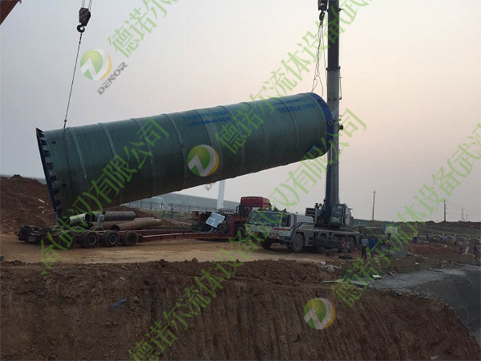 一體化預(yù)制泵站天河機(jī)場現(xiàn)場安裝圖