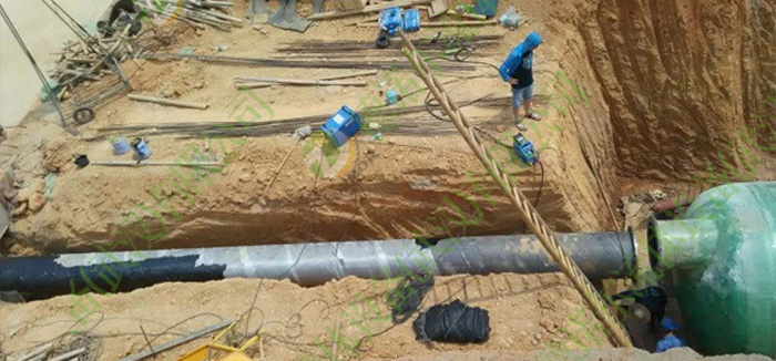 一體化預(yù)制泵站天河機(jī)場現(xiàn)場安裝圖