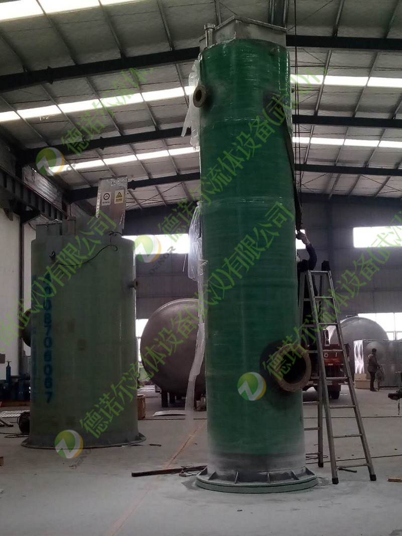 玻璃鋼一體化預(yù)制泵站實(shí)物圖