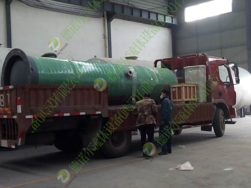 玻璃鋼一體化預(yù)制泵站實(shí)物圖