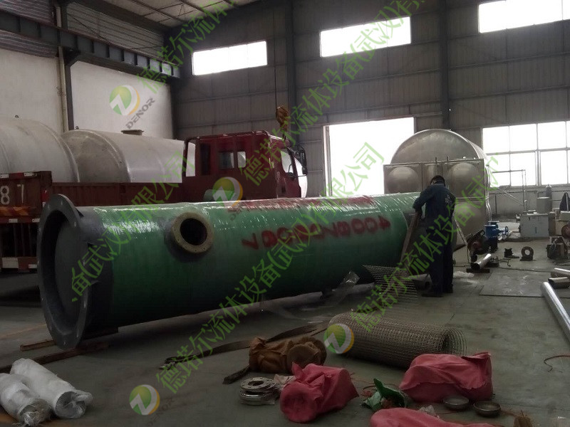 玻璃鋼一體化預(yù)制泵站實(shí)物圖